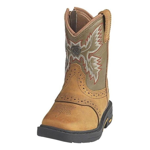 Ariat A441001044-04 Toddler Boys Lil Stompers Durango Western Boots, Medium Brown - Size 4