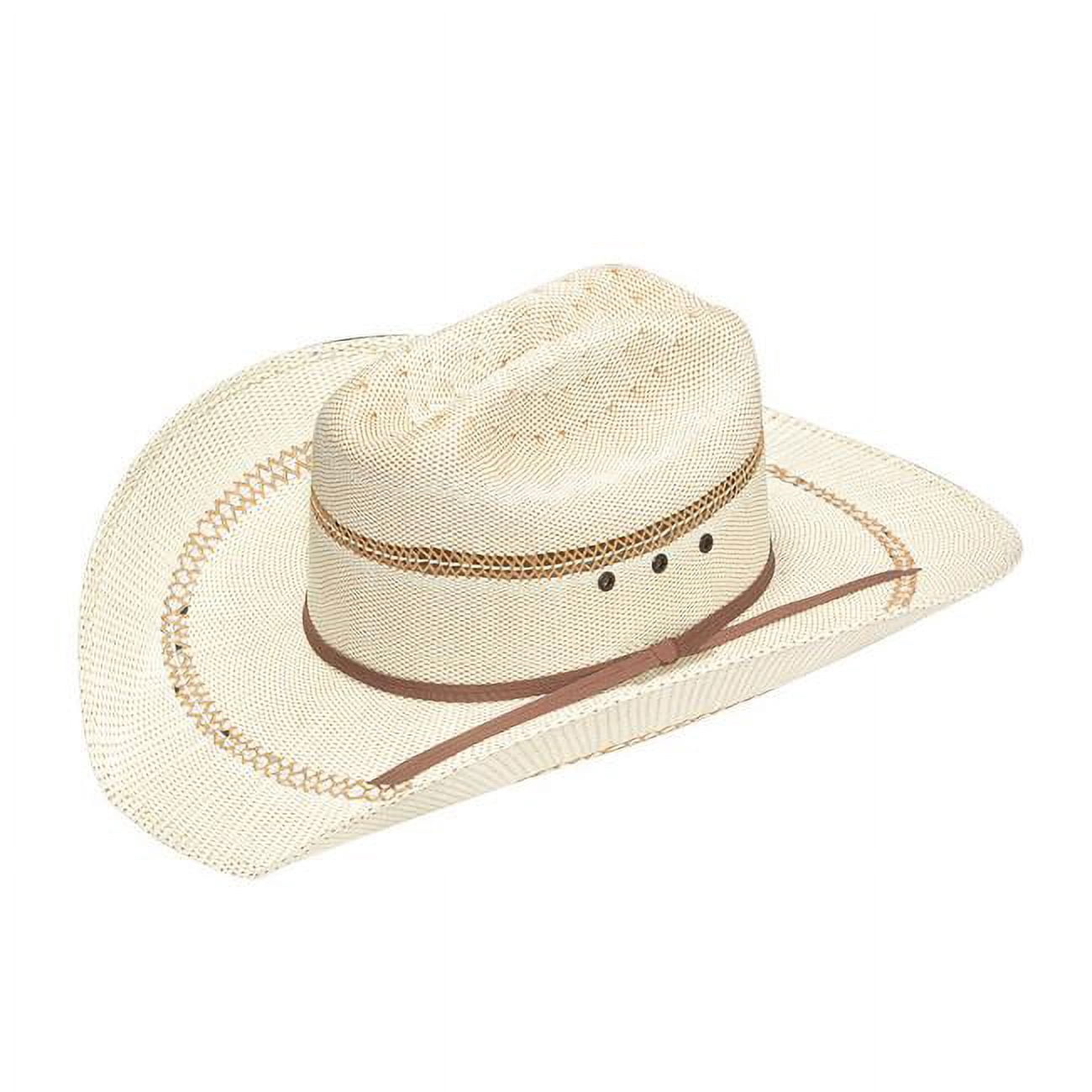 Ariat Youth Bangora Straw Cowboy Hat Golden Brown L BANGORA IVORY TAN PUNCHY A73194 ARIAT main image 4