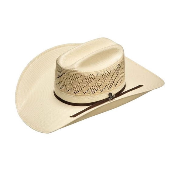 Ariat A73152-7 Mens 20X Shantung Americana 2 Cord Chocolate Band Western Hat, Natural - Size 7