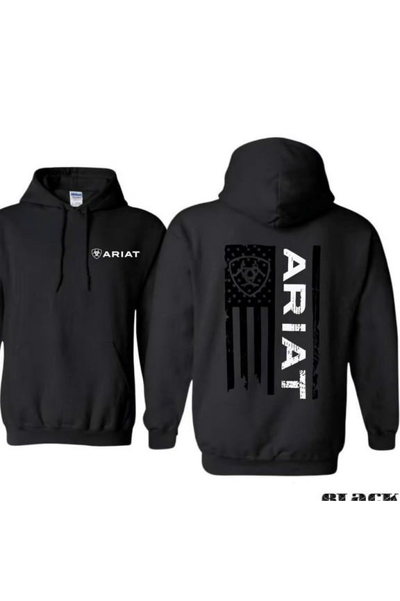 . American Flag . Classic Patriotic Pullover with Bold Western-Inspired Design. Cozy Western Lifestyle Fashion Casual Holiday Unisex Comfort Hoodie, Color: Black, Size: S