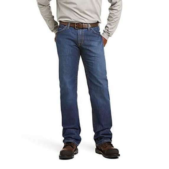 Ariat Flame Resistant M4 Low Rise Basic Boot Cut Jean - Men?s Durable Work Jeans