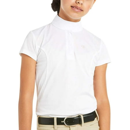 Ariat Girls Ariat Aptos SS Show Shirt M White