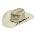 thumbnail image 1 of Ariat Ivory/Brown Straw Bangora 4.375in Crown Hat 6.75, 1 of 2