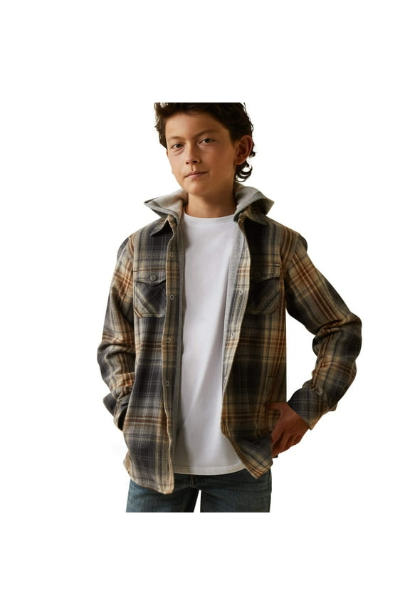 Male Heston Shirt Jacket White Pepper Medium