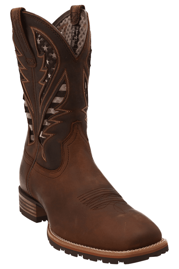 Men's 11" Hybrid VentTEK Western Boot Distressed Brown 10038340