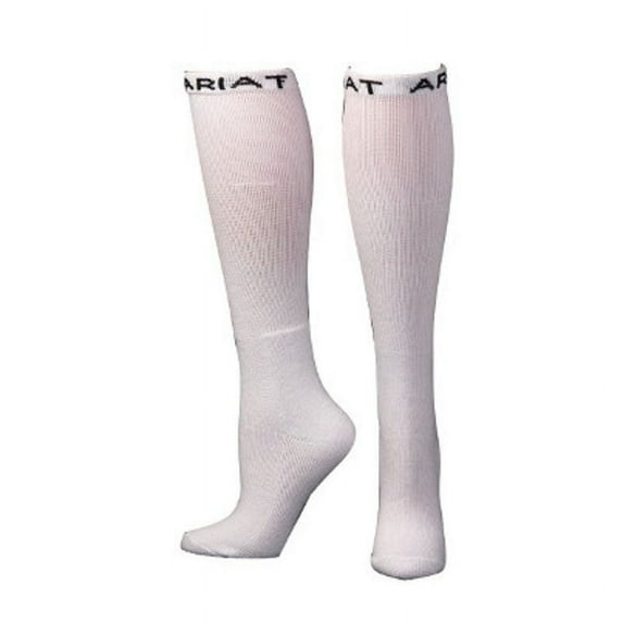 Ariat® Men's 2 Pack Over-The-Calf White Boot Socks A2503005