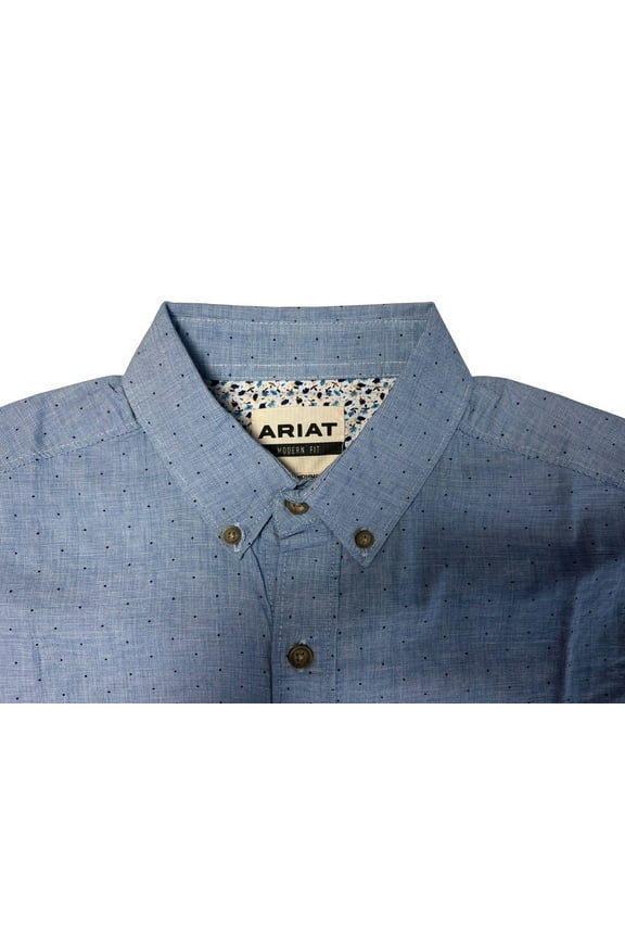 Men's Blue & Dark Blue Ble Shirt Stretch Modern Fit L/S (S50), (S51)