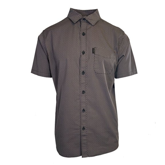 Ariat Men's Brown Shirt Milo Stretch Modern Fit Button Up S/S