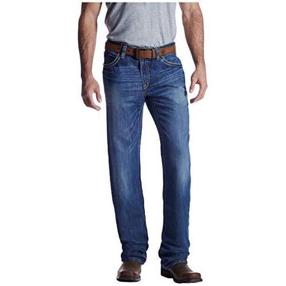 Ariat Men's Flame Resistant FR M4 Relaxed Ridgeline Boot Cut Jean Glacier - 10018365