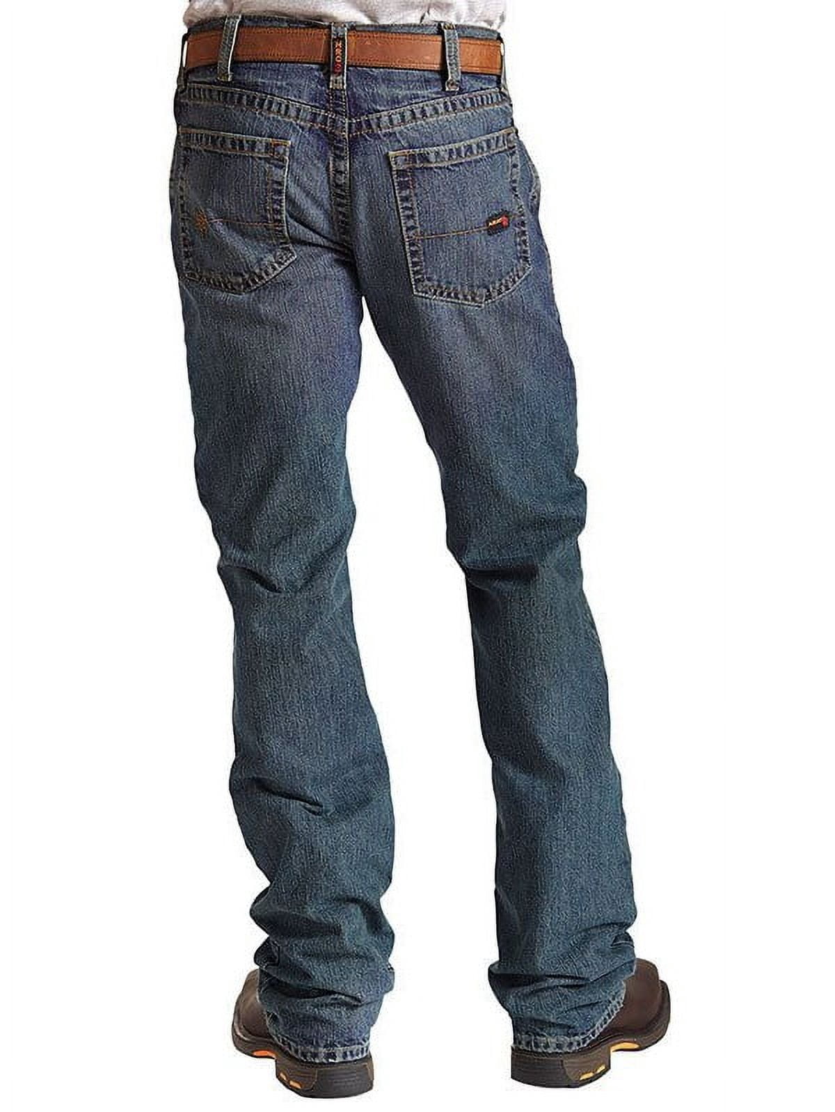 Ariat Men's M5 Straight Leg Jean - TekStretch Denim, Below Waist Fit, Straight Through Seat & Thigh