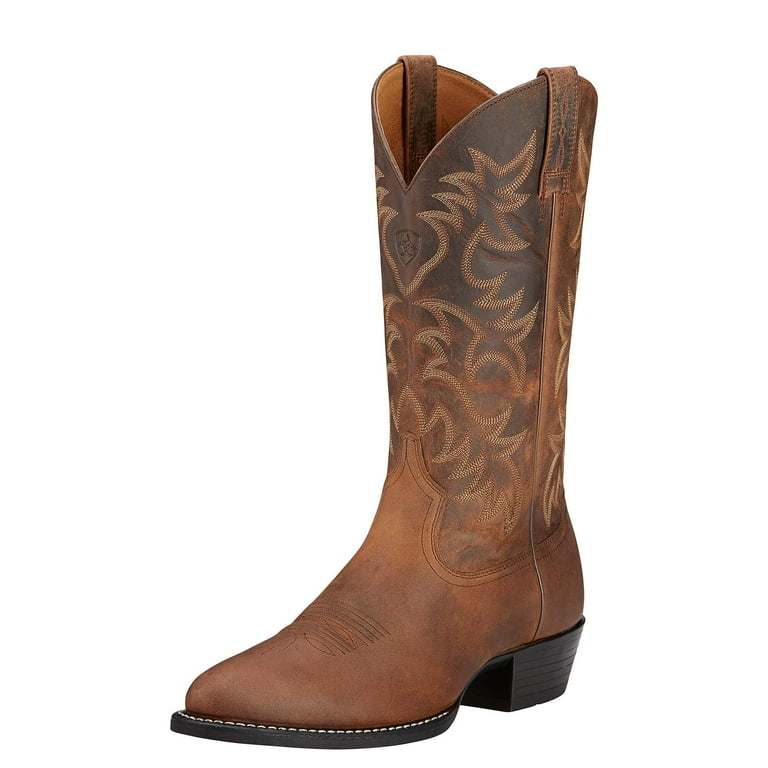 Ariat Men s Heritage Western R Toe Distressed Brown Boots 10.5 D