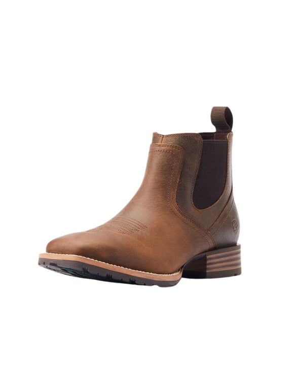 Men's Hybrid Low Boy Wide Square Toe Chelsea, Old Earth, 10.5, Medium