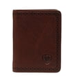 thumbnail image 1 of Ariat® Men's Premium Leather Solid Dark Copper Bifold Wallet A35128283, 1 of 2