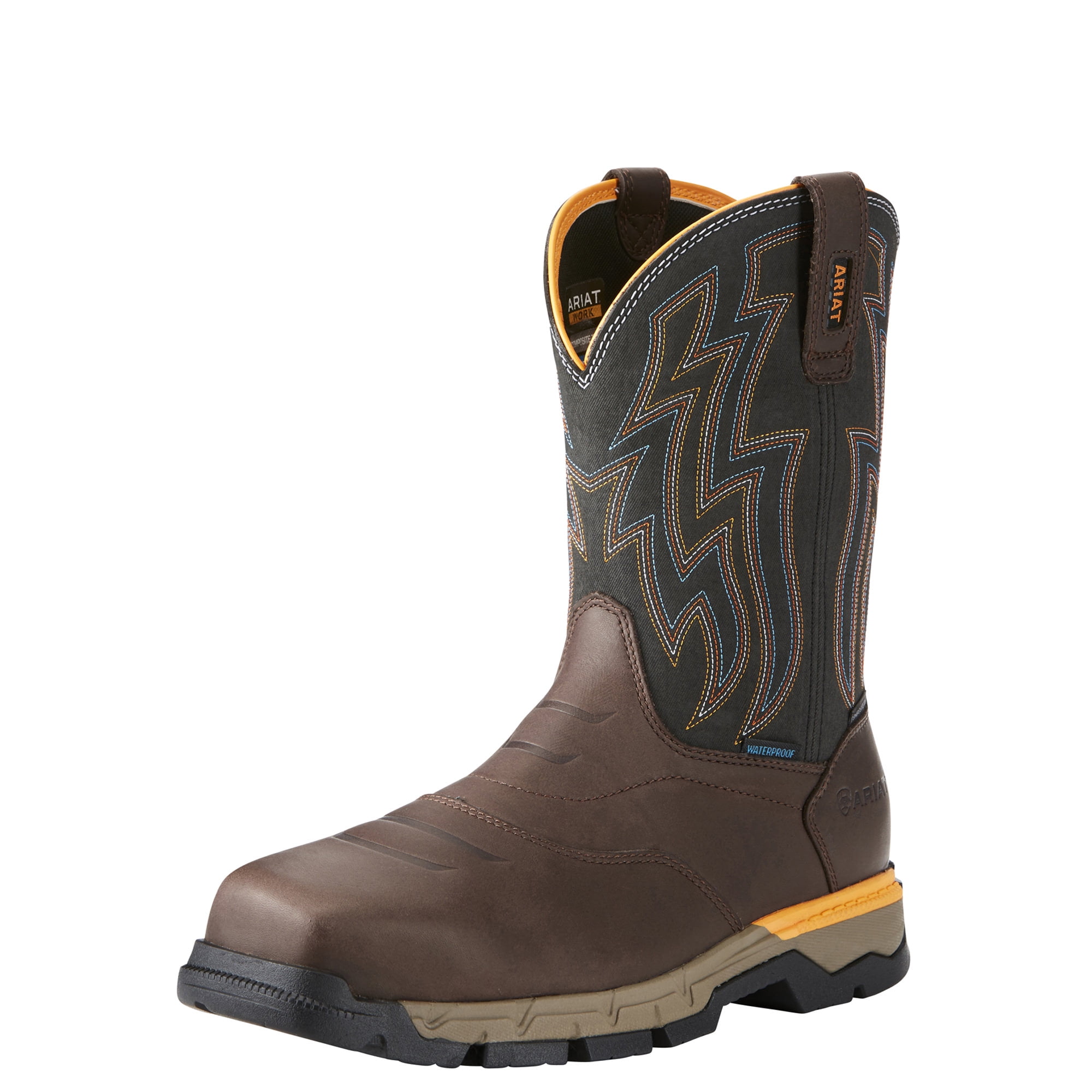 Ariat Men s Rebar Flex Western Waterproof Composite Toe Work Boot Walmart