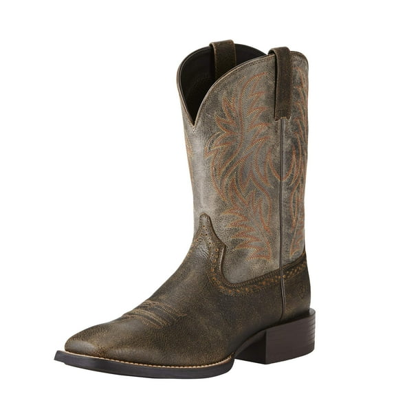 Ariat Men's Sport Wide Square Toe Western Boot (11, Fiddle Brown)