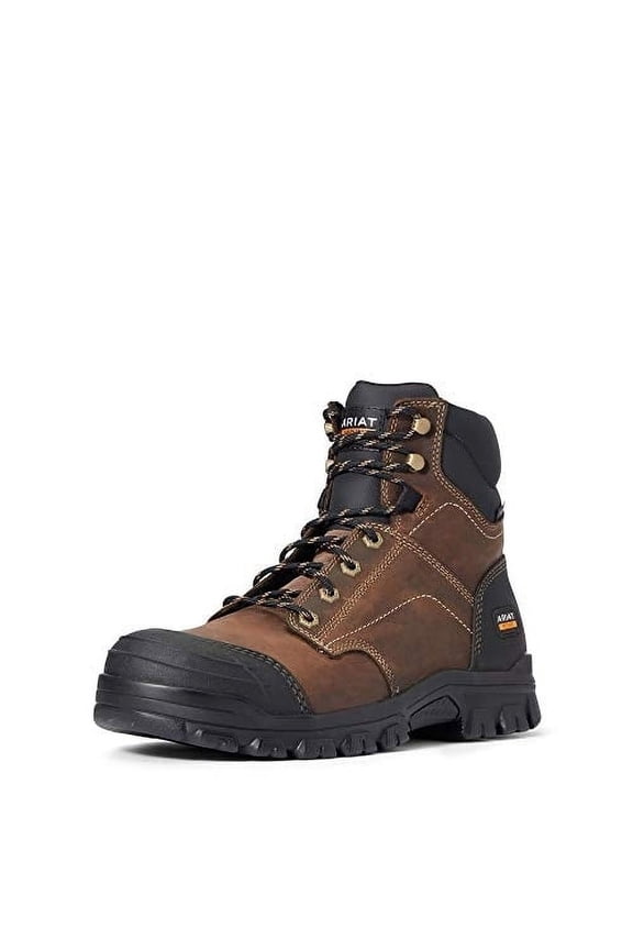 Men's Treadfast 6" Steel Toe Work Boot Distressed Brown