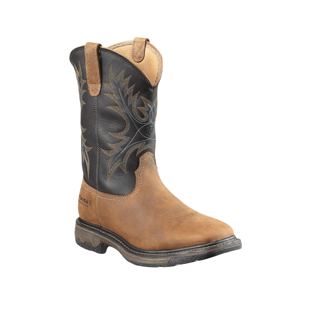 Ariat Men's WorkHog Waterproof Steel Toe Work Aged Bark Boots