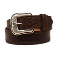thumbnail image 1 of Ariat Mens Ariat  Faux Crocodile Belt 32 Black Cherry, 1 of 1