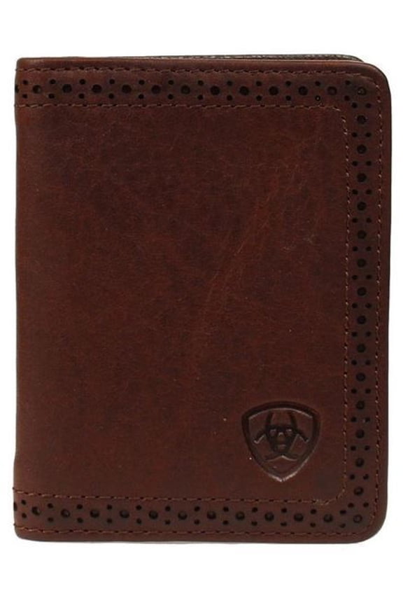Ariat Mens Bifold Flipcase Brown Leather Wallet A35128283