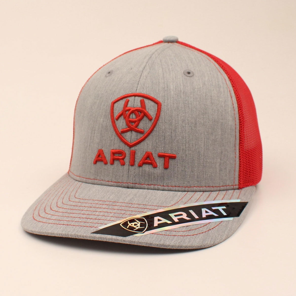 Ariat A300005104 Mens Logo Snapback Cap - Red