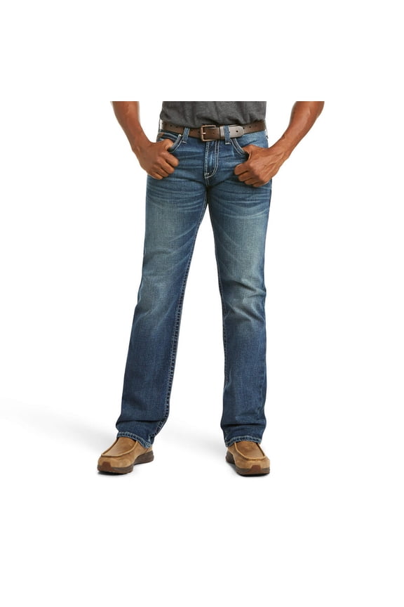 Mens M7 Rocker Stretch Coltrane Stackable Straight Leg Jean (Silverton, 38X32)