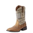 thumbnail image 1 of Ariat Sport Patriot Wide Square Toe Western Boots for Men - Distressed Brown - 12M, 1 of 3