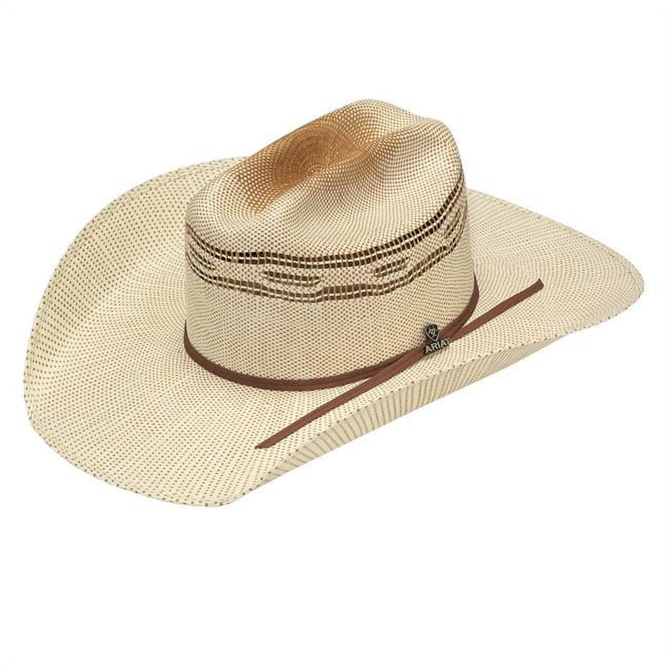 Ariat Unisex Bangora Golden Brown Straw Western Hat A73196