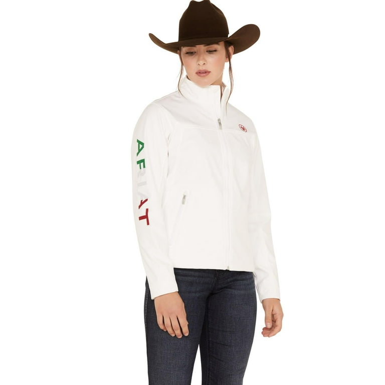 Women's Ariat Classic Team Mexico Softshell Water Resistant Jacket #10