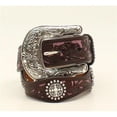 thumbnail image 1 of Ariat Youth Pink/Brown Flower Overlay Belt 24, Brown/Pink, 1 of 1