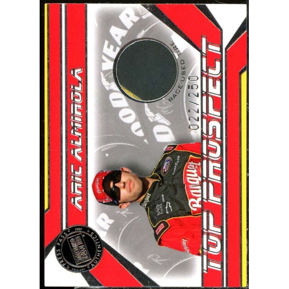 Aric Almirola Card 2007 Press Pass Top Prospects Tires Silver #AAT