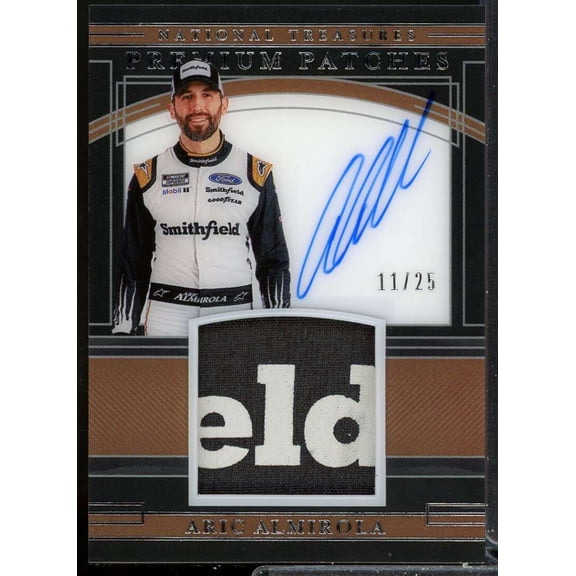 Aric Almirola Card 2020 Panini National Treasures Premium Patches Autographs #8