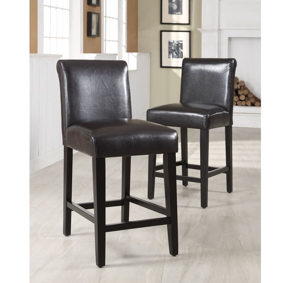 Arica Counter Stool 24 Inch High, Set of 2, Brown