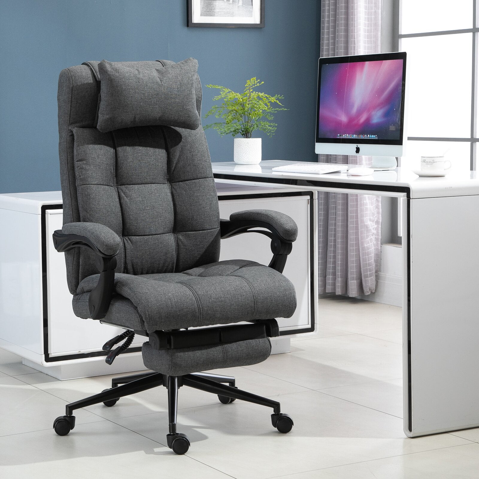 Aricia Home Office Executive Chair, Minimum Seat Height Floor to Seat