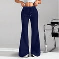 thumbnail image 1 of Aricy Flare Wide Leg Sweatpants Women Cute Drawstring High Waisted Fleece Lined Sweat Pants with Pockets Comfy Lounge Pants, 1 of 5