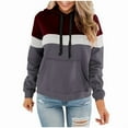 thumbnail image 1 of Aricy Hoodies for Women Plus Size Hoodies Tops Cozy Fleece Fashion Hooded Sweatshirt Winter Long Sleeve Gradient Print Casual Pullover Tops Drawstring, 1 of 3