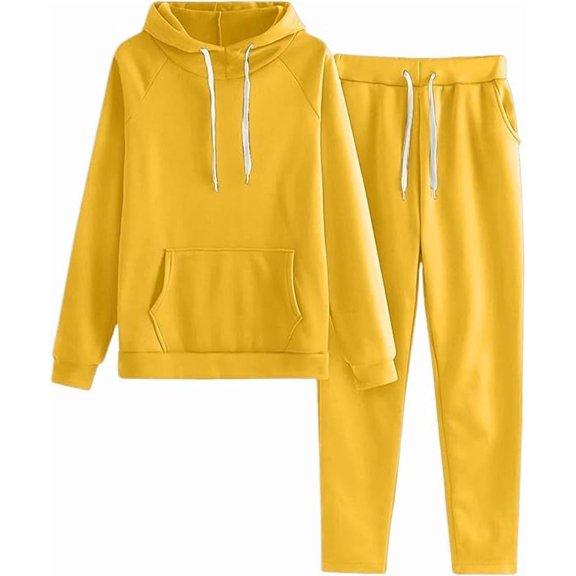 Aricy Womens 2 Piece Outfits Lounge Hoodie Sweatsuit Sets Oversized Sweatshirt Baggy Fall Comfy Sweatpants with Pockets