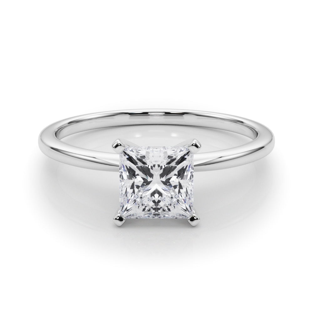 Arid Jewel 14k White Gold Over Engagement Ring for Women's 2 Ct