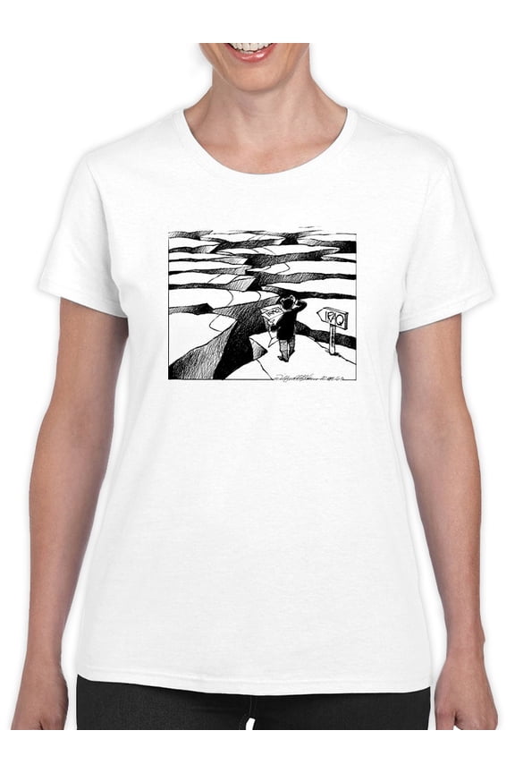 Arid Lands T-Shirt Women -Wilfred Hildonen Designs, Female Large