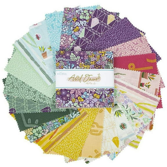 Arid Oasis Riley Blake Stacker by Melissa Lee; 42 - 5" Precut Fabric Quilt Squares