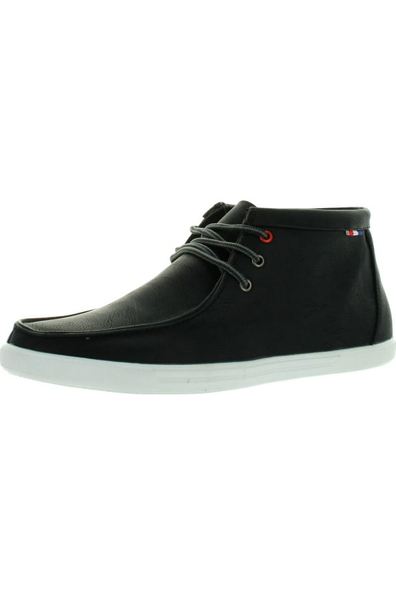 BILLY-01 Mens Faux Leather High-Top Casual Shoes