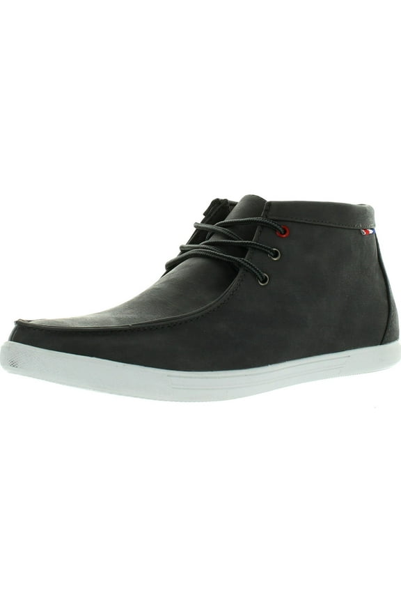 BILLY-01 Mens Faux Leather High-Top Casual Shoes