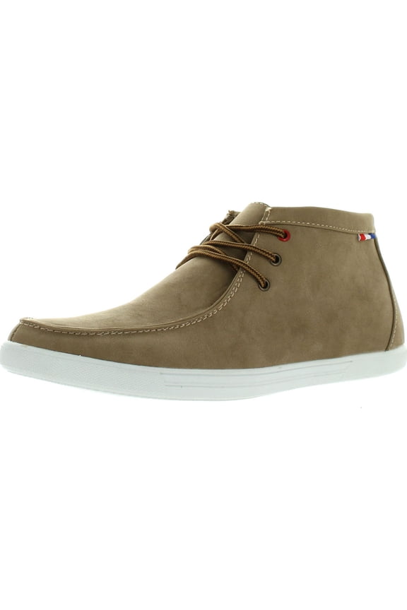 BILLY-01 Mens Faux Leather High-Top Casual Shoes