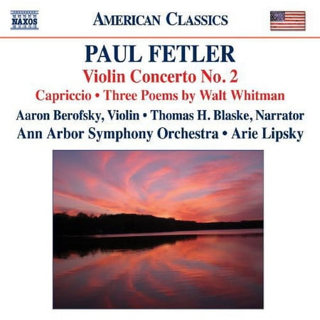 Arie Lipsky - Violin Concerto No 2: Capriccio Three Poems Walt - Music & Performance - CD