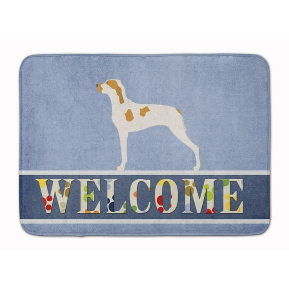 Ariege Pointer Welcome Machine Washable Memory Foam Mat Blue
