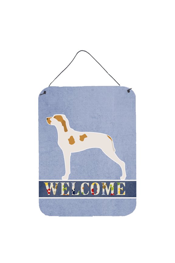 Ariege Pointer Welcome Wall or Door Hanging Prints Blue