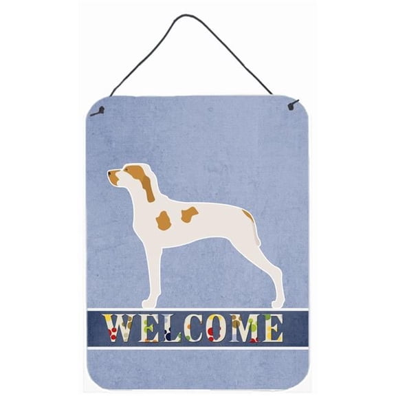 Ariege Pointer Welcome Wall or Door Hanging Prints - Multi - 12 x 16 in.