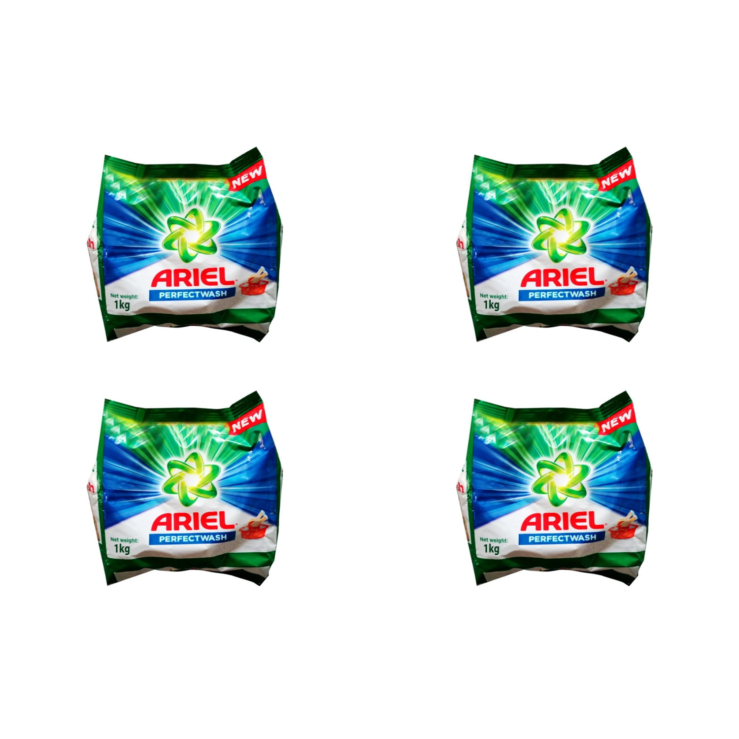 Ariel 2X Power Powder Detergent Original Scent 2.2 lb – 4 Pack