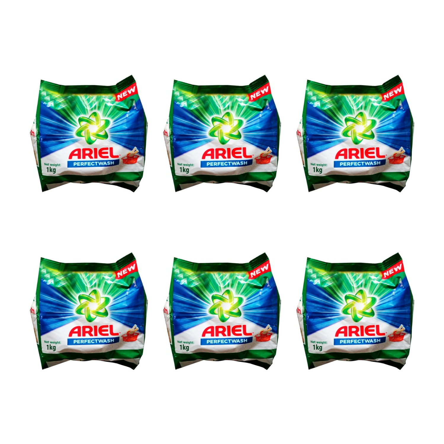 Ariel 2X Power Powder Laundry Detergent, Original Scent, ( 6 X 2.2