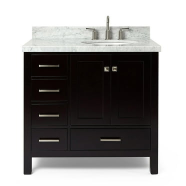 Ariel A037s-R-Vo Cambridge 37" Free Standing Single Basin Vanity Set - Brown