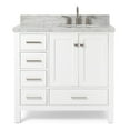 thumbnail image 1 of Ariel A037S-R-VO-WHT Cambridge 37" Free Standing Single Basin Vanity Set - White, 1 of 7